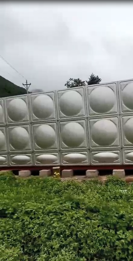800立方不锈钢水箱，贵州工地完工|宏量水箱
